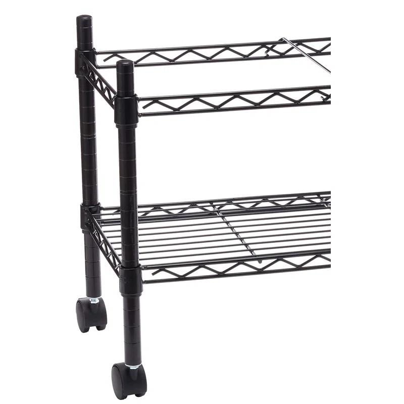 COAHAHA Mobile File Cart, Compact Steel Rolling File Organizer For Letter & Legal Folders, Extra Storage Shelf, Swivel Wheels, Professional Office Storage Solution, 14"W X 14"D X 20.5"H