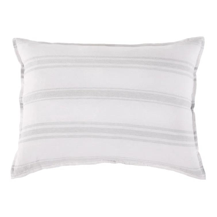 Jackson Sham by Pom Pom at Home - Cream and Gray / King