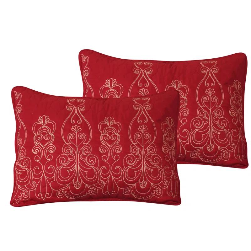 Marina Decoration Marina Elegant Ultra Soft Reversible Quilt Set & Reviews | Wayfair