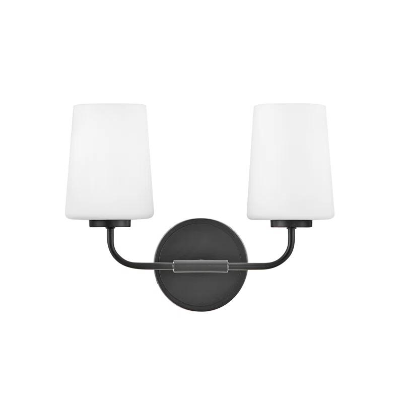 Fitz 2 Light Frosted Dimmable Vanity Light