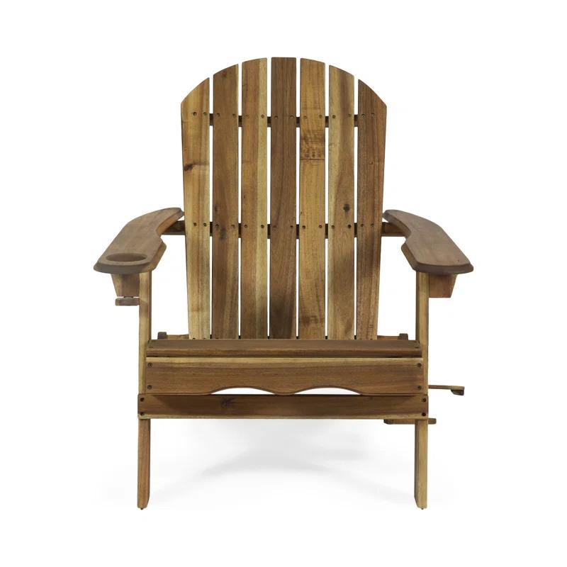 Highland Dunes Mccombs Solid Wood Folding Adirondack Chair (Set of 2)