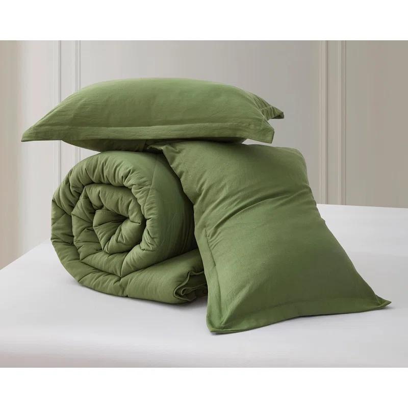 Chezmoi Collection Logan Solid Comforter Set