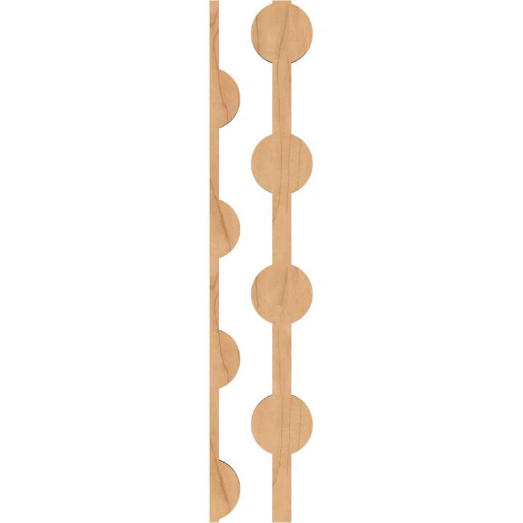 Ekena Millwork Bridgeport Adjustable Wood Decorative Slat Wall Panel Kit