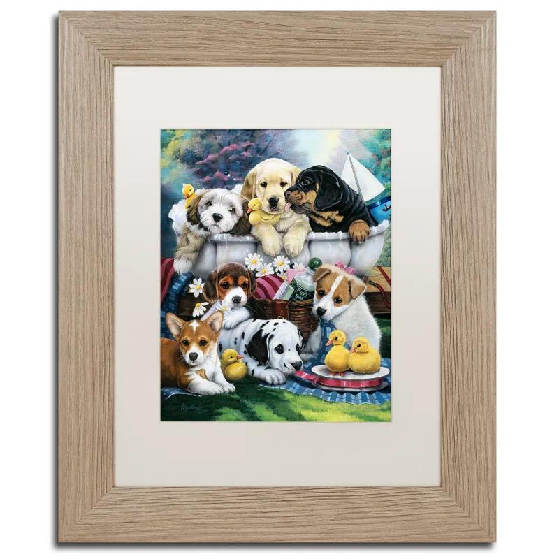 Jenny Newland " Bath Time Pups " by Jenny Newland