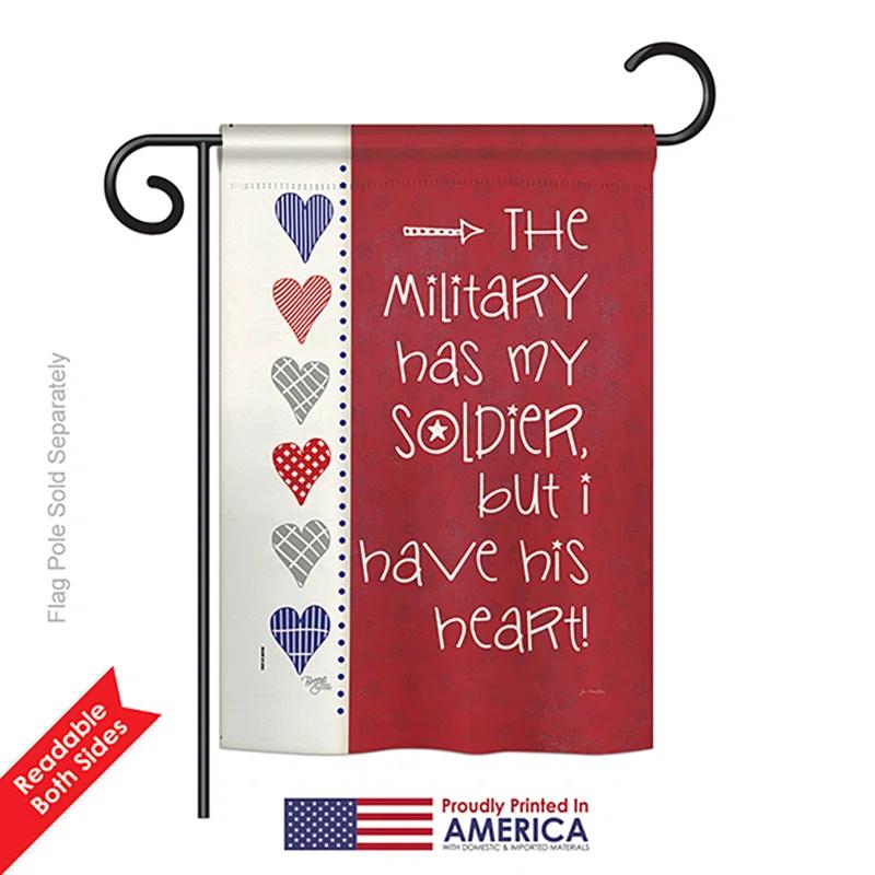 Breeze Decor Double Sided 18.5'' H x 13'' W Burlap Garden Flag