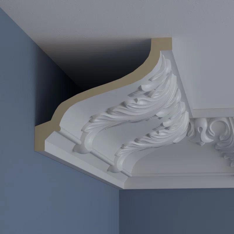 Ekena Millwork SAMPLE - Endurathane Alexandria Crown Moulding, 8 3/4"H x 7"P x 11 1/4"F x 12"L, Factory Primed