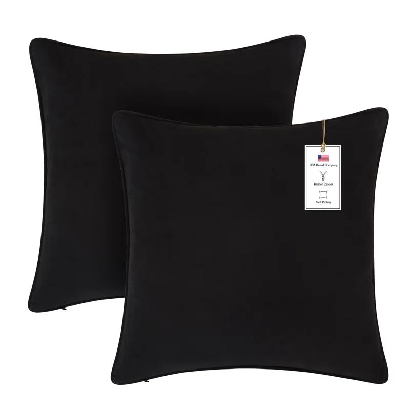 A1 Home Collections LLC Velvet Pillow Cover (Set of 2)