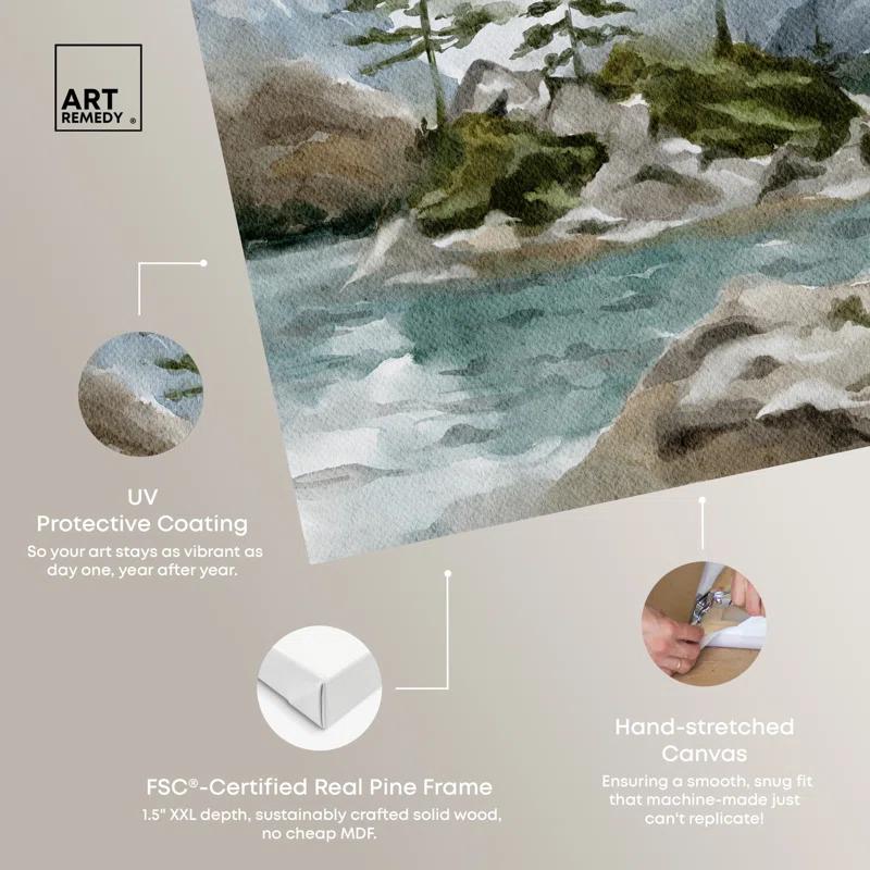 Art Remedy Cold Winter Lake