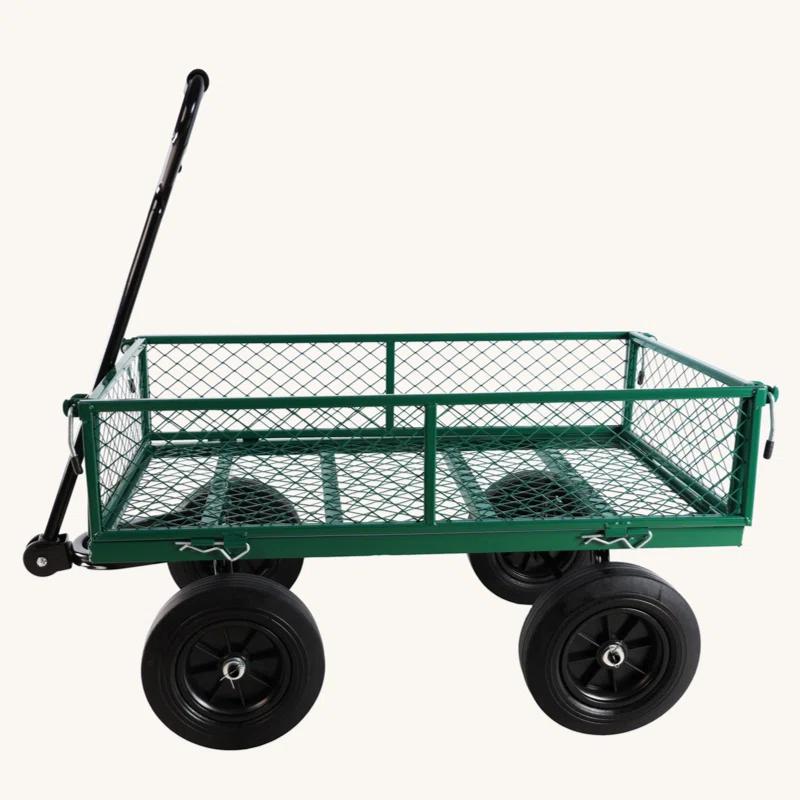 Tech Cube (Solid Wheels Wagon Cart) Solid Wheels Tools Cart Wagon Cart Garden Cart Trucks  Make It Easier To Transport Firewood