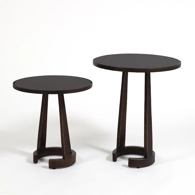 Florence Round Marble Accent Table