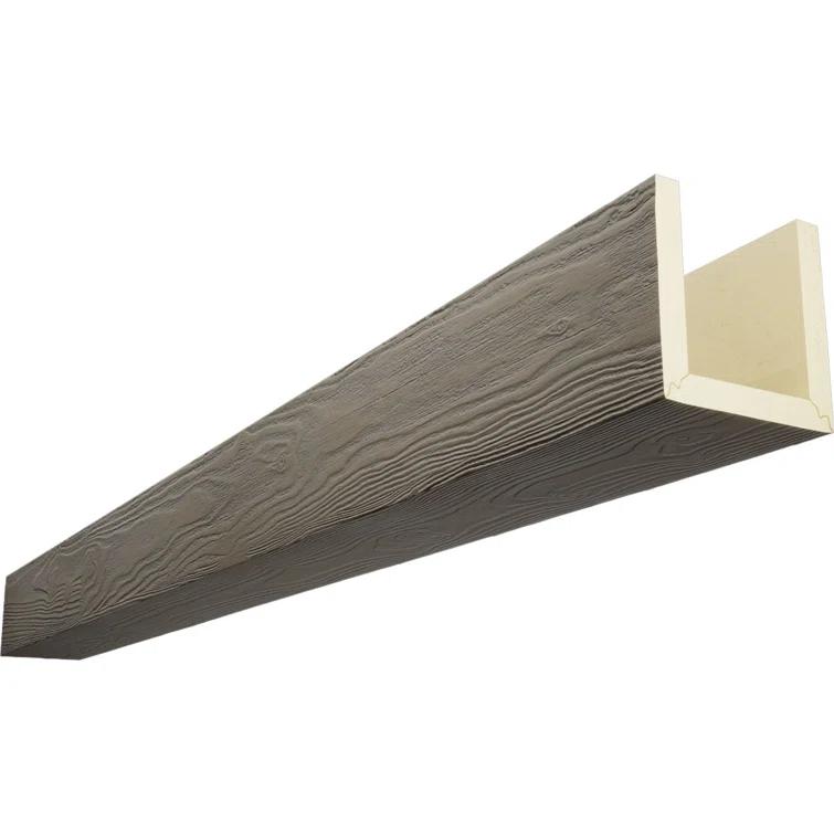Sandblasted Endurathane Faux Wood 3-Sided Ceiling Beam (U-beam)