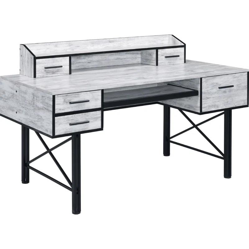 Latitude Run® Metal Base Computer Desk