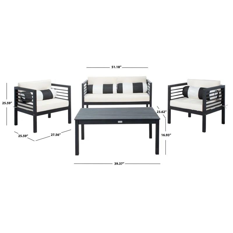 Wade Logan® Arlethe 5 Piece Rattan Sofa Seating Group with Cushions
