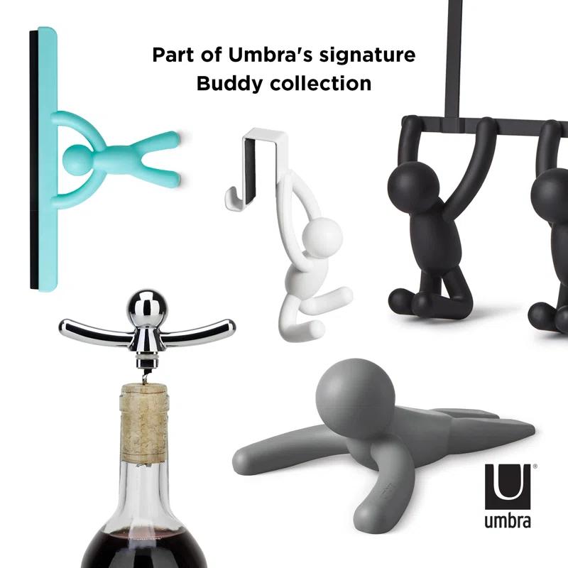 Umbra Buddy Plastic Over-the-Door 2 - Hook Wall Mounted Coat Rack