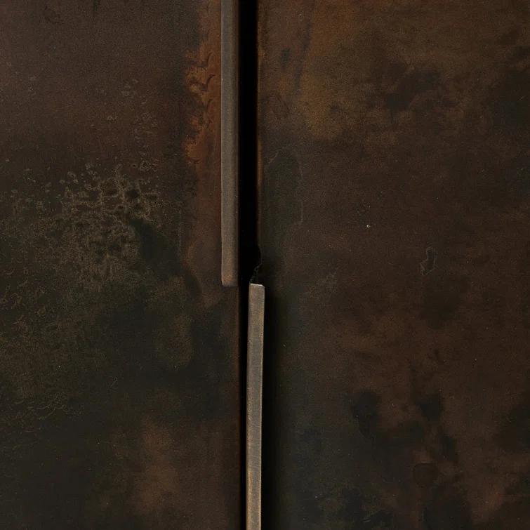 Arlington Espresso Oak and Iron 96" Sideboard