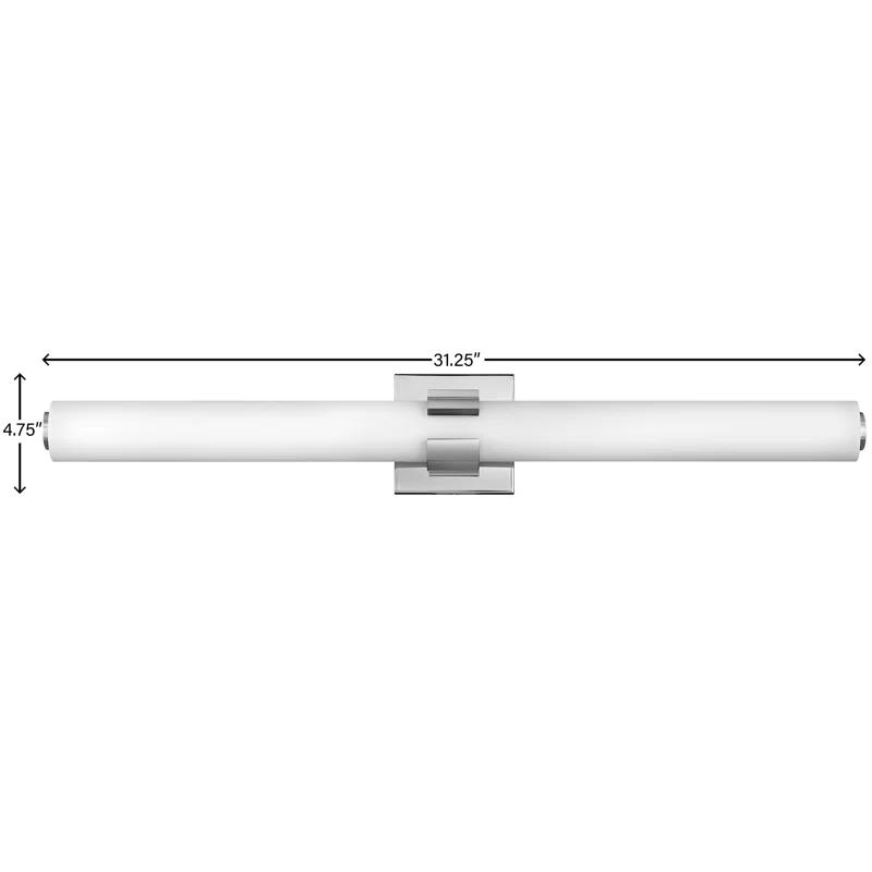 Hinkley Aiden Integrated LED Bath Vanity Bar w/ Etched White Glass