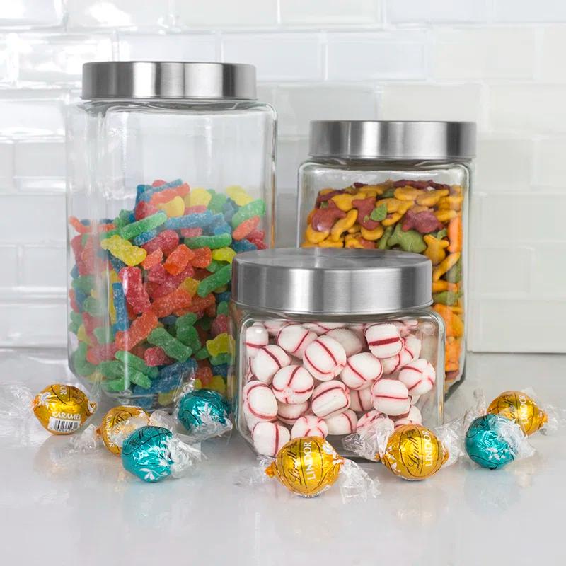Prep & Savour Glass Canister - Set of 4