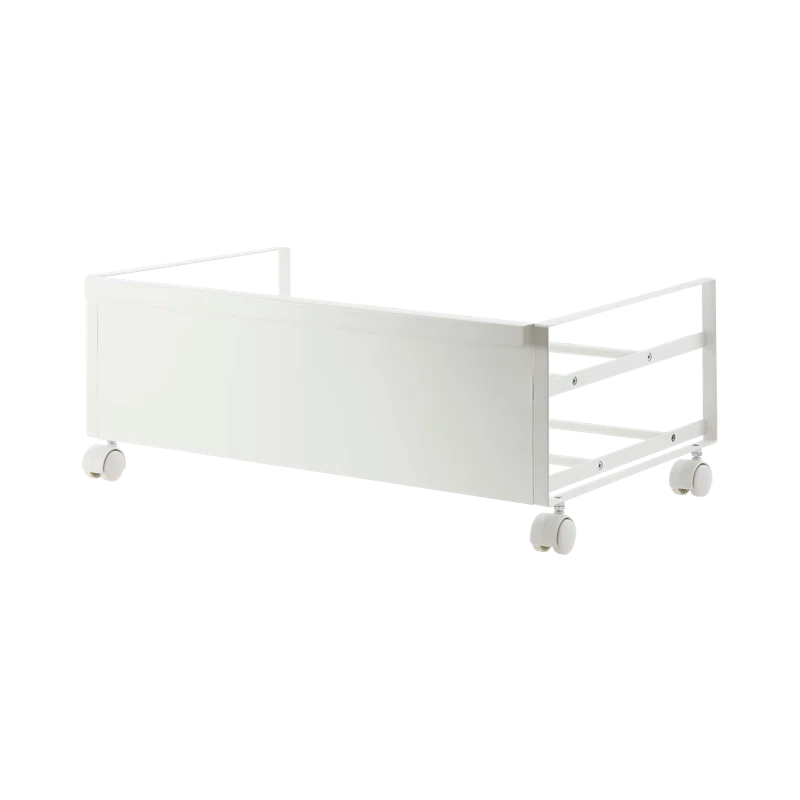 Yamazaki Home Rolling Shoe Rack, Steel, Holds 4 shoes, 6 heels, Wheels