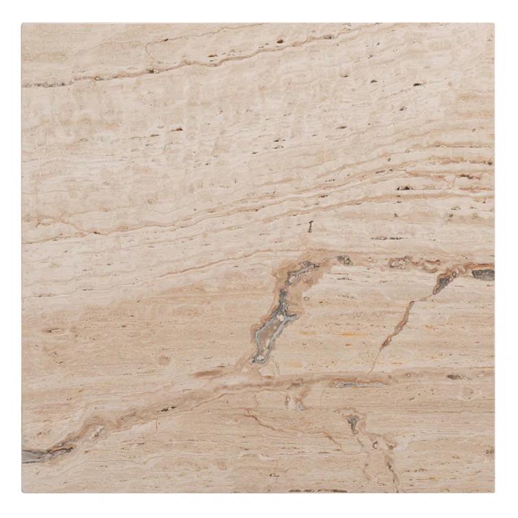 Safavieh  Couture Olivia Square Marble Accent Table - 21 IN W x 21 IN D x 12 IN H