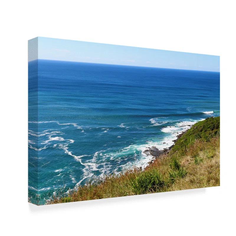 Trademark Fine Art Incredi " Blue Waves Ocean " by Incredi