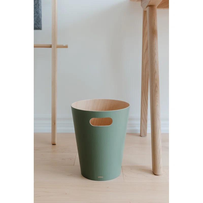 Umbra Woodrow Manufactured Wood Open Waste Basket - 2.25 Gallons