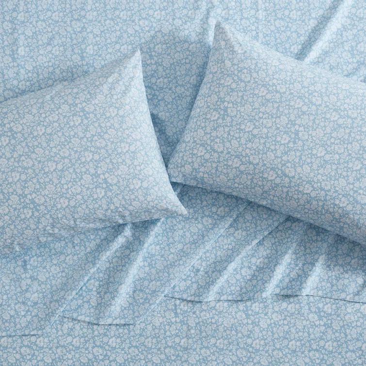 Laura Ashley Laura Ashley Printed Cotton Percale Sheet Set