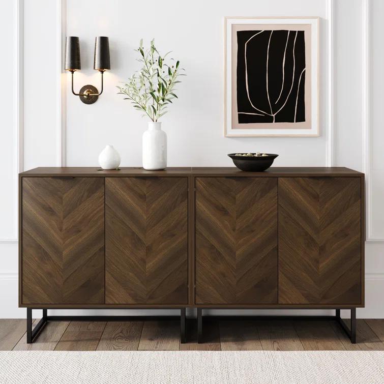 Nathan James Enloe 2-Piece Accent Cabinet Set or TV Stand