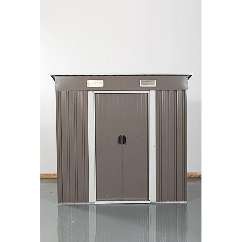 wendeway 6Ft X 4Ft Outdoor Metal Storage Shed
