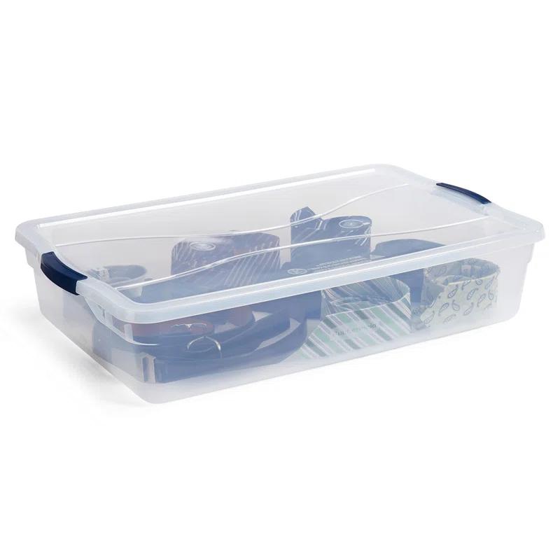 BEACHWATER POOL & SPA, LLC Rubbermaid Cleverstore Clear Storage Bins with Lids