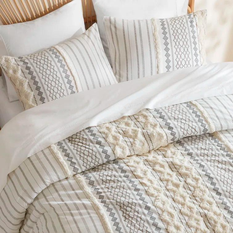 INK+IVY Imani Cotton Printed Duvet Cover Set