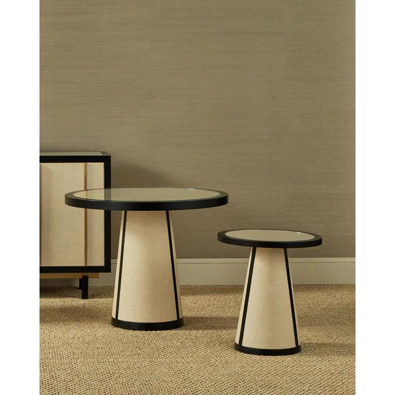 Currey & Company Deanna Raffia Entry Table