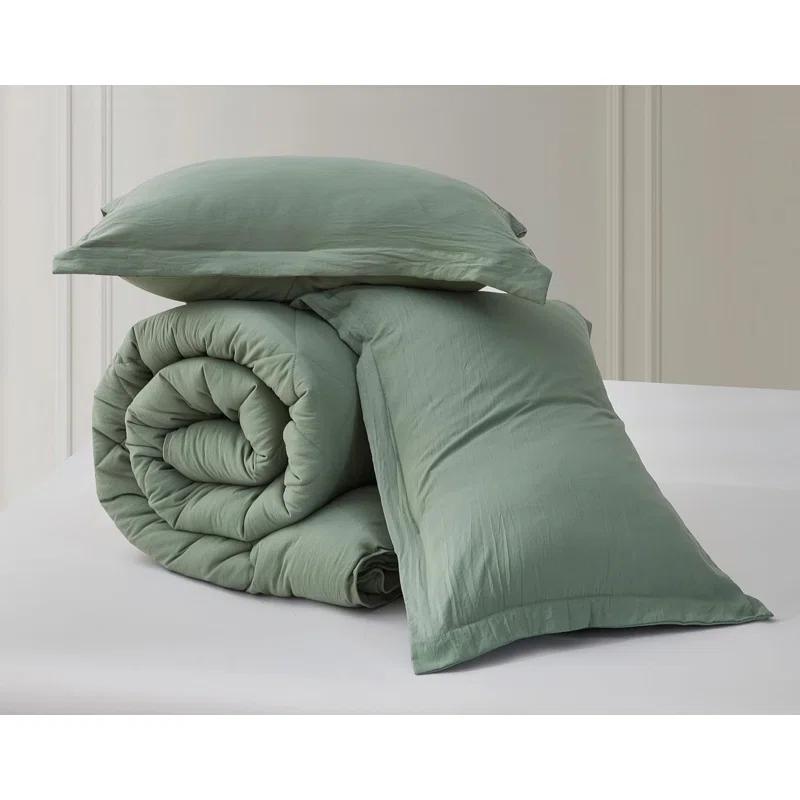 Chezmoi Collection Logan Solid Comforter Set