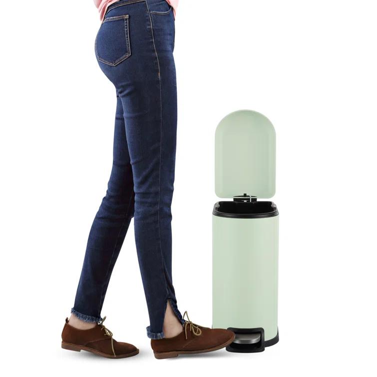 happimess Roland Steel Step On Trash Can