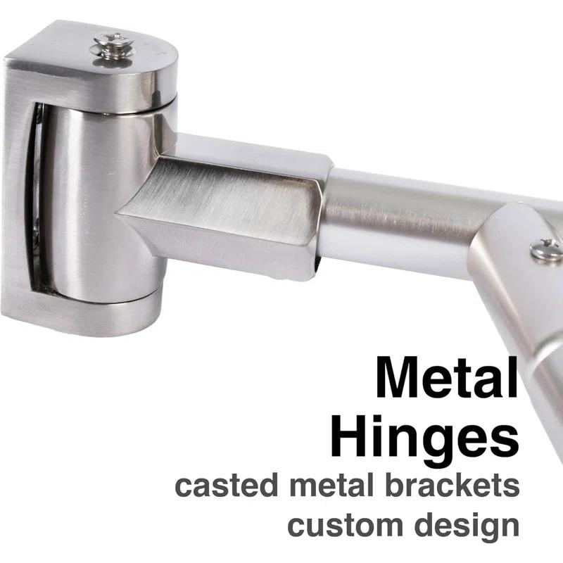 VOMGEB1 Double Curved Shower Rod, Durable Metal Construction