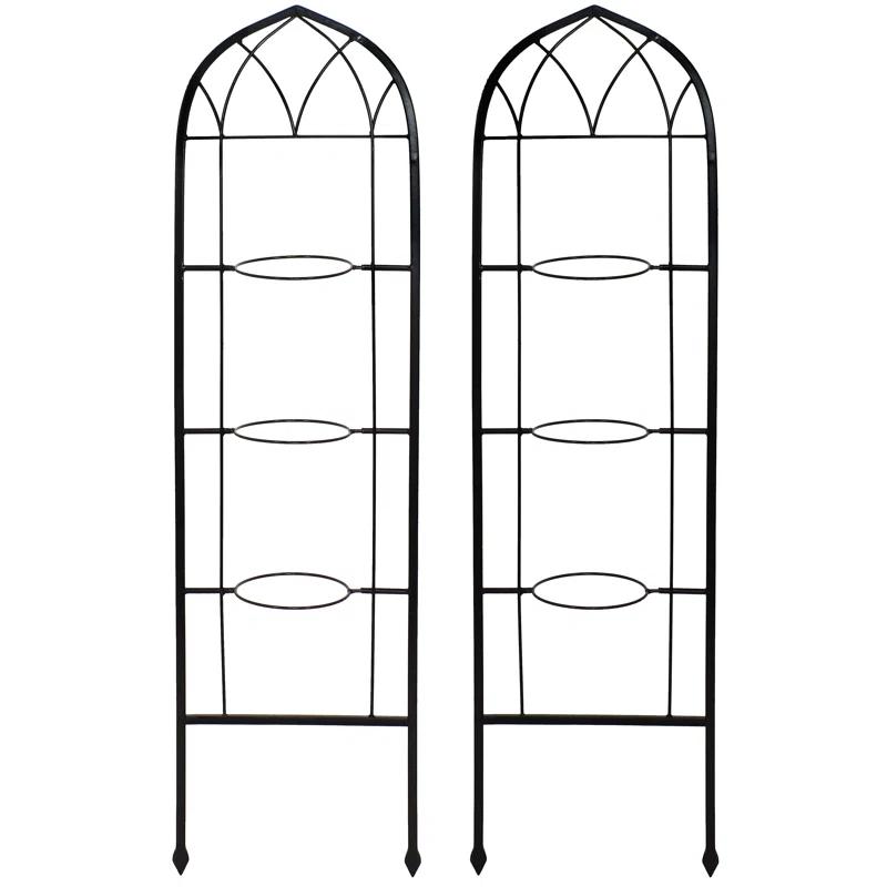Avonlee Steel Arched Trellis (Set of 2)