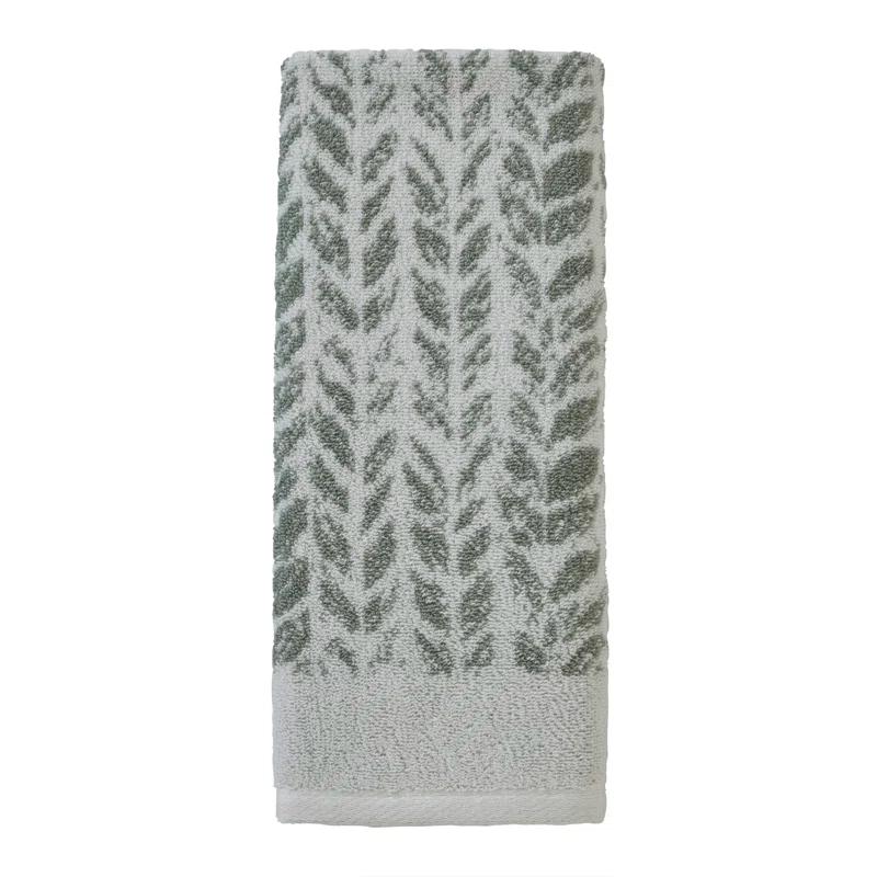 Gracie Oaks Gracie Oaks Distressed Leaves Hand Towel (Set of 2)
