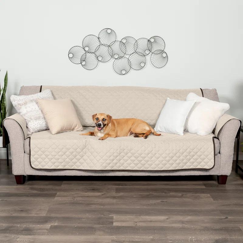 FurHaven Reversible Water-Resistant Small Sofa Loveseat Cover Furniture Protector