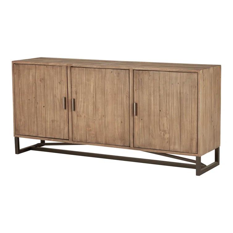 Lopez 68" Wide Pine Wood Sideboard