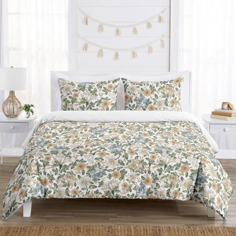 Vintage Floral Comforter Set
