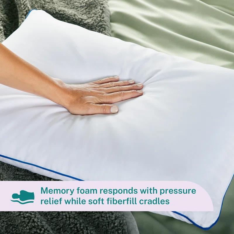 Sleep Innovations Gel Memory Foam Medium Pillow