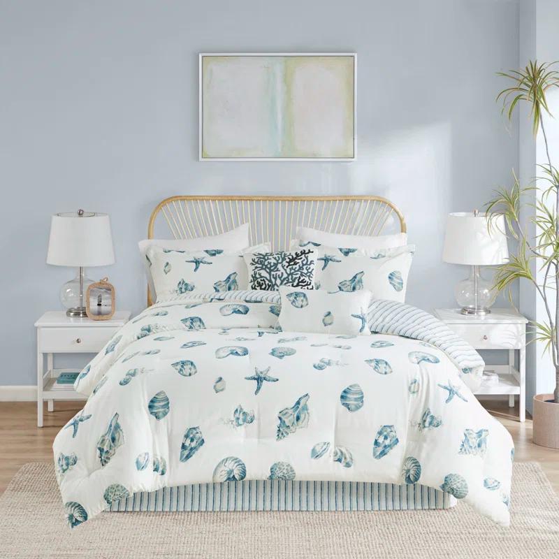 Harbor House Beach House Reversible Coastal Cotton Twill Comforter Set