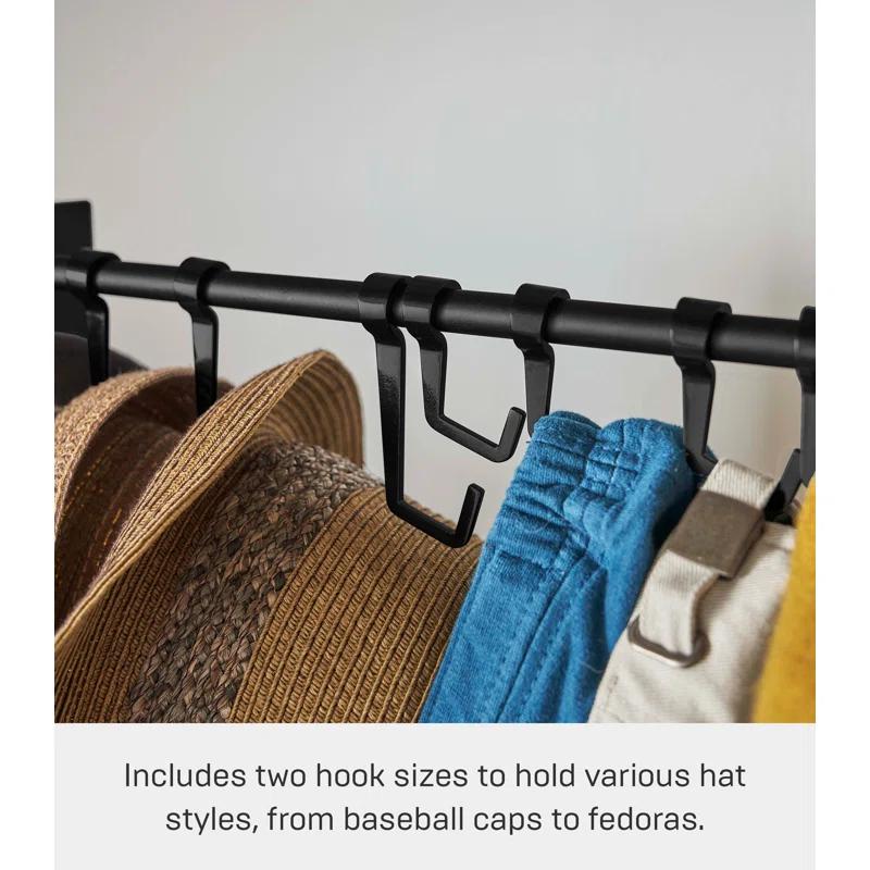 Yamazaki Home Yamazaki Home Hat Hanging Organizer, Steel, Holds 5.5 Lbs, Adjustable