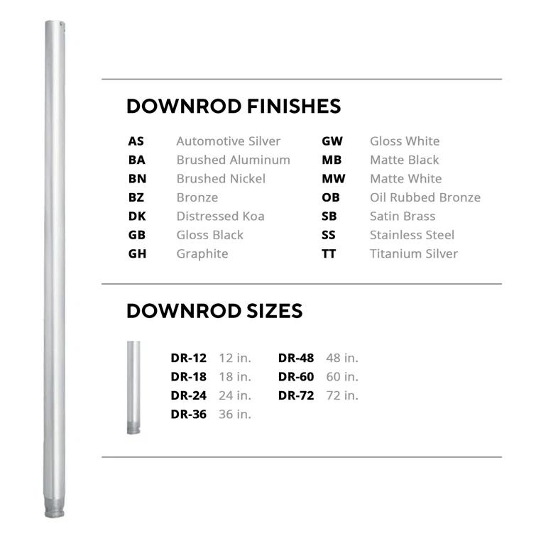 Modern Forms Ceiling Fan Downrod