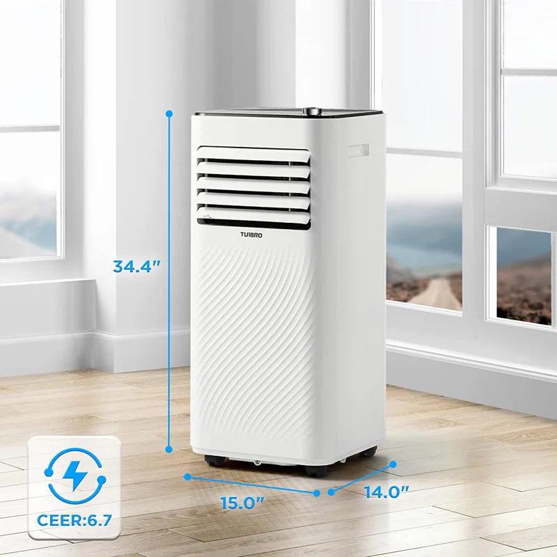 TURBRO TURBRO Portable Air Conditioner, Dehumidifier and Fan, 3-in-1 Floor AC Unit, Remote Included