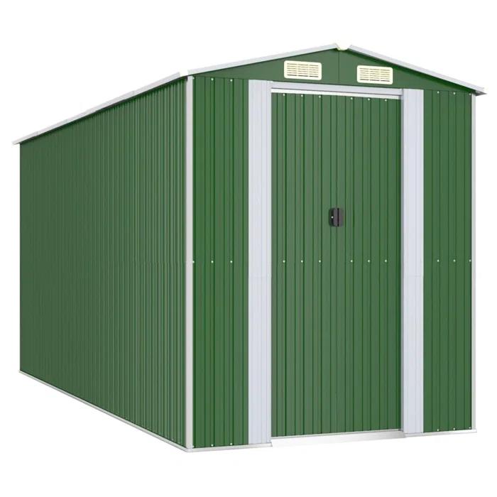 VidaXL 6.3 ft. W x 14.43 ft. D Steel Traditional Storage Shed