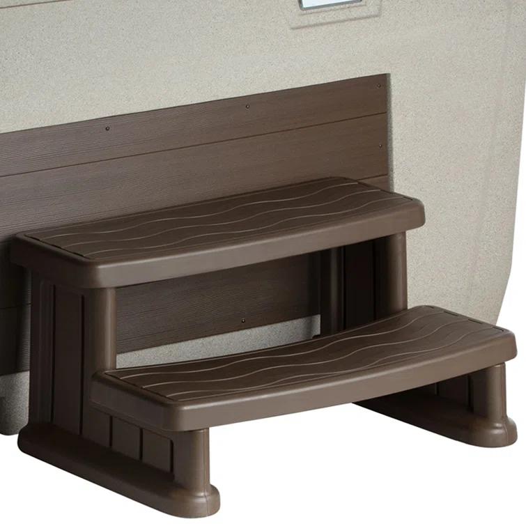 Lifesmart Spas and Saunas Lifesmart Spa Step for Square and Round Hot Tubs