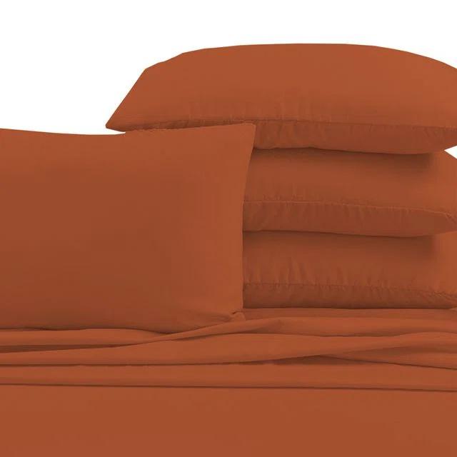 Hotel Luxurious Bamboo Blend 6-Piece Bed Sheet Set 2000 Series - 45 Colors
