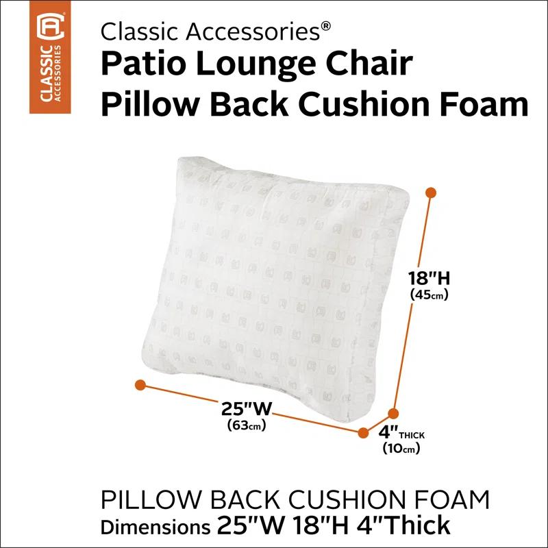 Classic Accessories Classic Outdoor 4'' Lounge Chair Back Cushion