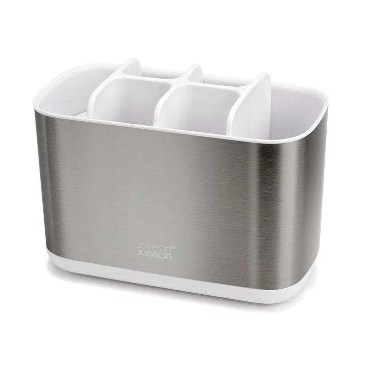 Joseph Joseph Joseph Joseph EasyStore Stainless Steel Large Toothbrush Holder