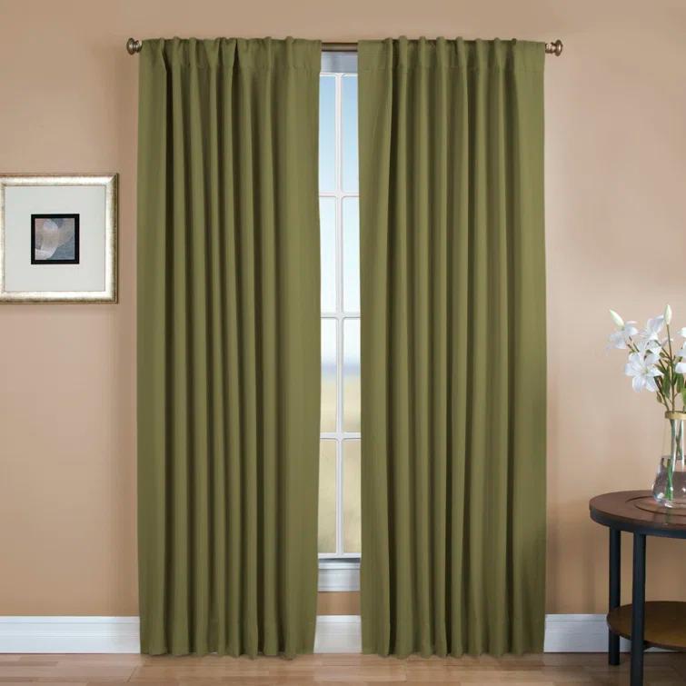 Ardelle Pure Blackout Premium Woven Yarns in a Thermal Rod Pocket w/ Backtabs Curtain Panel